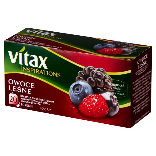 Vitax ovocný čaj - príchuť lesné ovocie - 20tb