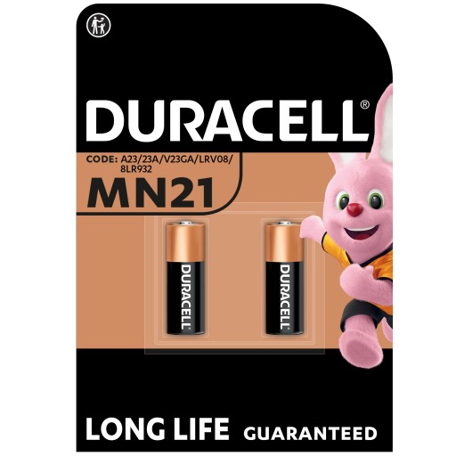 Duracell MN21 A23 23A 12V alkalické batérie 2 ks