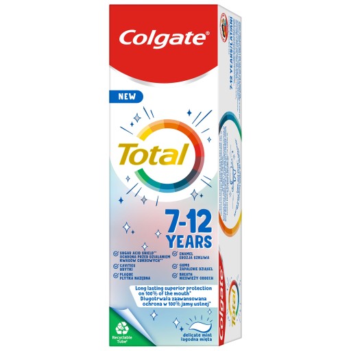COLGATE zubná pasta 50ml TOTAL Junior (7-12)