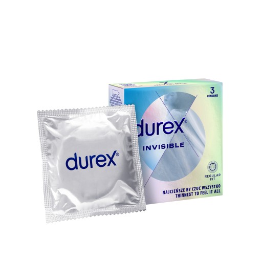 Durex Invisible Condómy 3 kusy