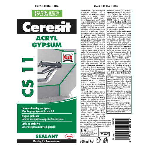 Ceresit Cs11 Akrylový tmel 300ml Biely