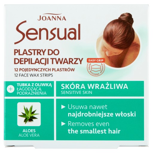 Joanna Facial depilačné pásiky s aloe 12 ks