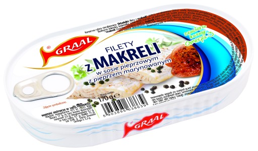 FILETKY MAKRELY GRÁLOVEJ V PAPRKOVEJ OMÁČKE S PAPRIMOU M. 170G