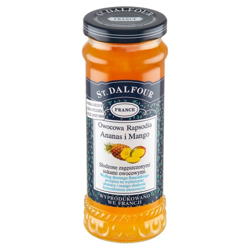 Rapsodia Fruit Džem ananás a mango 284 g ST. DALFOUR