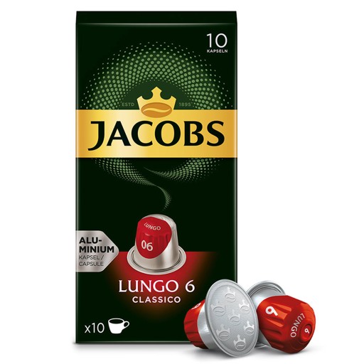 Kapsule pre Nespresso Jacobs Lungo 6 Classico 10 ks.