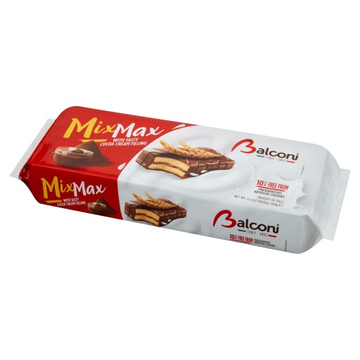 Balconi Cookies s kakaovou polevou 10x35g=350g