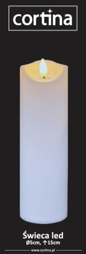Vložka na sviečky, LED sviečka 15,5 cm