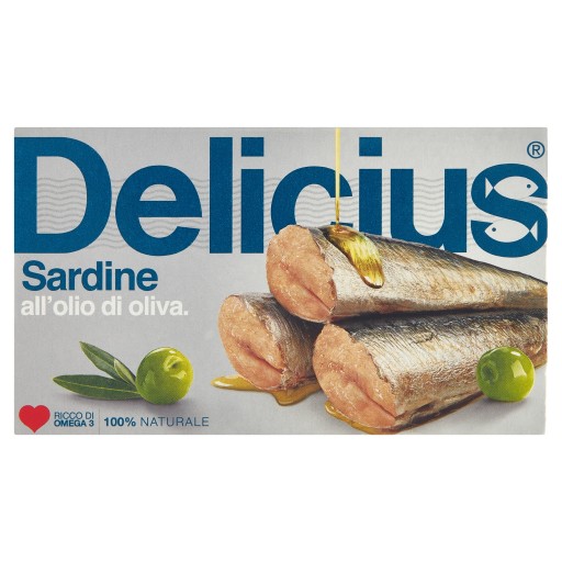 Delicius Sardinky v olivovom oleji 120 g