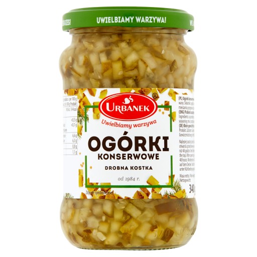 Urb.Ogórki zápory. kocka 340 g