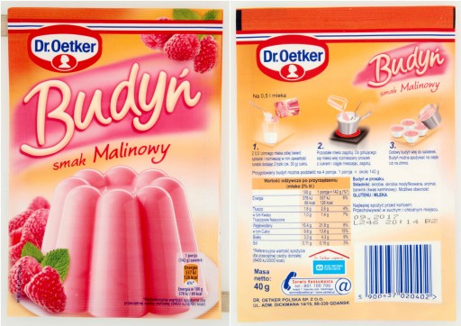 DR OETKER PUDDING MALINA S PRÍCHUŤOU MALINA 40G