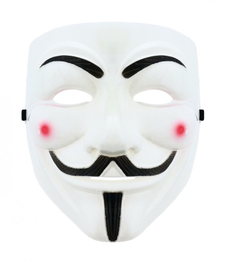 Protestný marcový karneval Anonymná maska Acta Vendetta Guy Fawkes