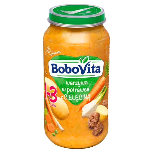 BoboVita Junior Zelenina v guláši s teľacím mäsom 1-3 roky 250 g