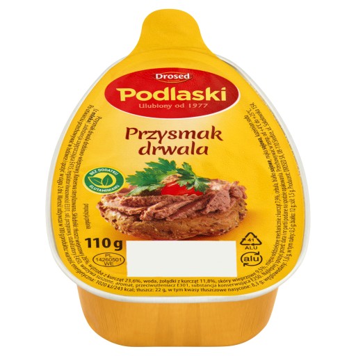 Drwala's pochúťka 110g hydina v konzerve dusená 5901204006308