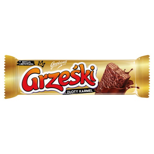 Grześki zlatý karamel v čokoláde 36g