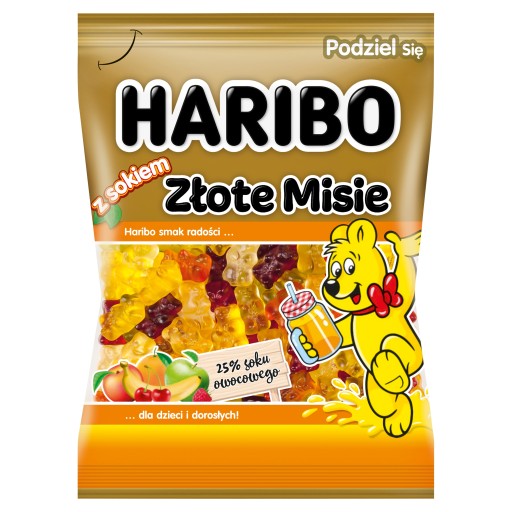 Haribo Golden Bears Fruit Želé so šťavou 160 g