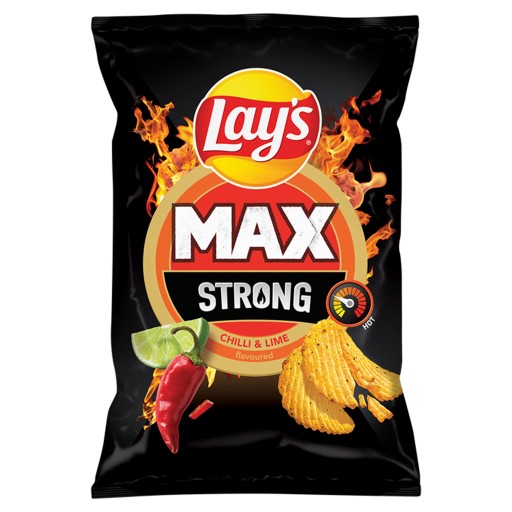 Lay's Max Strong s pikantnou príchuťou čili a limetky 190 g