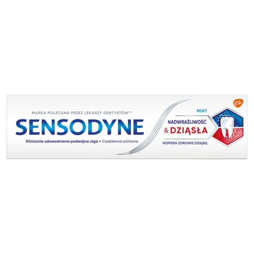 Sensodyne Sensitivity a zubná pasta na ďasná