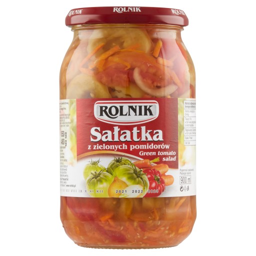Rolnik Zelený paradajkový šalát, 900 ml dóza