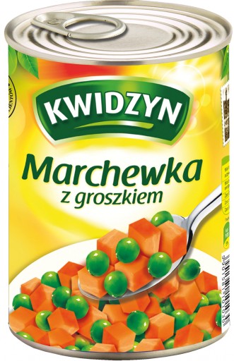 Kwidzyn mrkva s hráškom 400 g