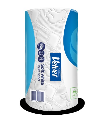 Zamatový toaletný papier Gently White 8+2 rolky