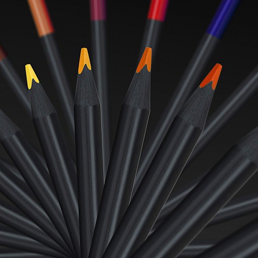 Čierna edícia trojhranné pastelky 12col. Faber-Castell
