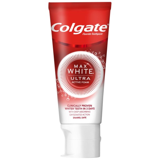 Ultra aktívna penová zubná pasta Colgate Max White