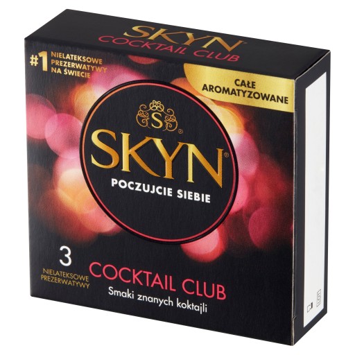 Unimil Skyn Cocktail Club nelatexové kondómy 3 ks
