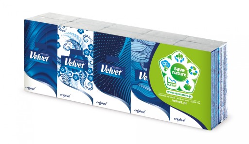 Velvet 4w 4-vrstvové neparfumované vreckovky. 10 ks.