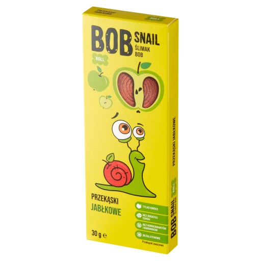 Bob Slimák jablkový ovocný snack bez pridaného cukru 30 g