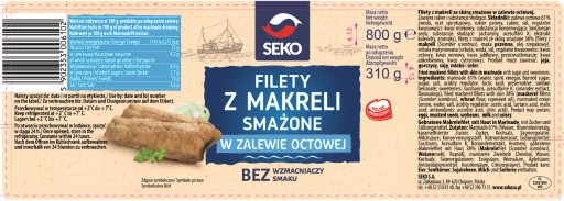 Filety z makrely vyprážané v octovej omáčke seko 800g