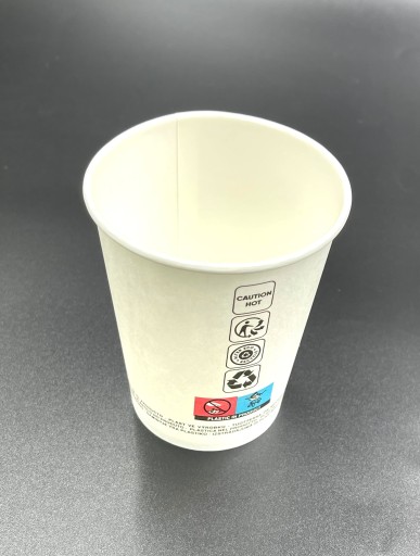 Biely papierový pohár 250 ml 50 ks Nápoje na kávu