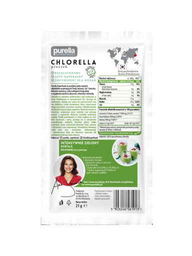 PURELLA Chlorella prášok na trávenie 21 g