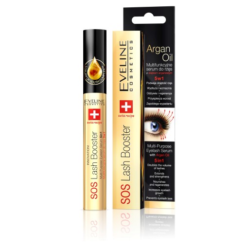 Eveline SOS LASH BOOSTER sérum na mihalnice 5v1 10ml