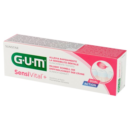 GUM SensiVital+ DUAL ACTION citlivá zubná pasta 75 ml