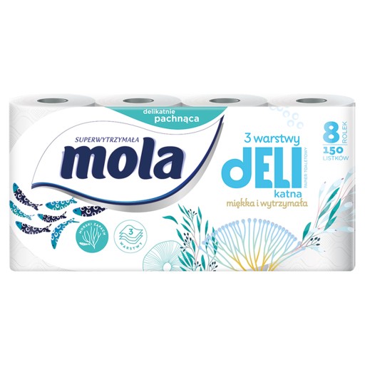 MOLA Jemný morský toaletný papier 8 roliek