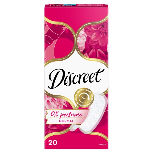 DISCREET Normal vložky, neparfumované, 20 ks