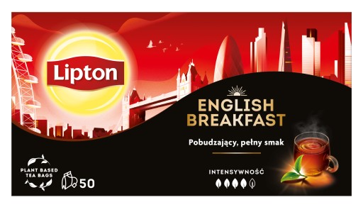 Lipton English Breakfast Čierny čaj 100 g 50 t