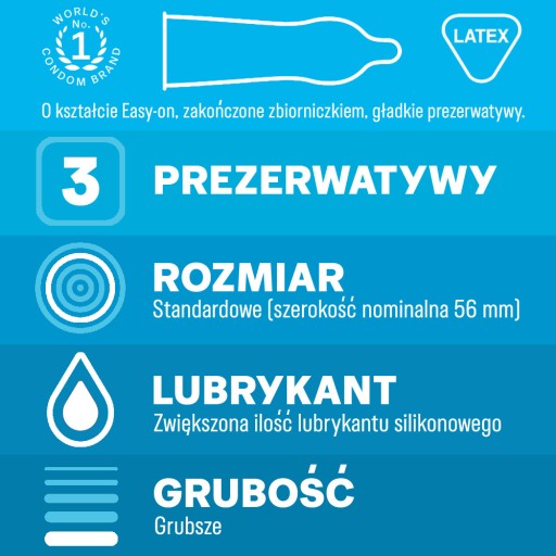 DUREX EXTRA BEZPEČNÉ VYSTUŽENÉ KONDÓMY 3 KS
