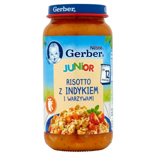 Gerber Risotto večera s morčacím mäsom a zeleninou pre deti 250 g