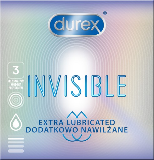 Durex Invisible Condómy 3 kusy