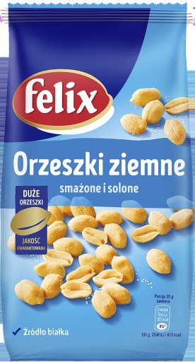 Vyprážané, solené arašidy Felix 240 g