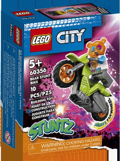 LEGO Bricks City 60356 Kaskadérsky motocykel s medveďom