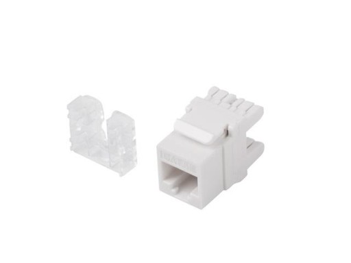 Zásuvka Keystone modulu RJ45-LSA FTP kat.6 90 stupňov