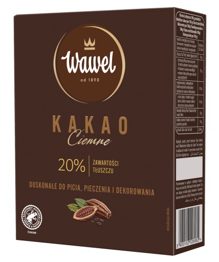 Tmavé kakao s obsahom tuku 20% 80g