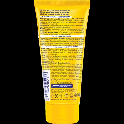 Dax Sun SPF 50 opaľovací krém proti starnutiu 50 ml