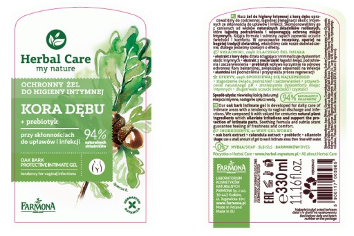 Farmona Ochranný gél na intímnu hygienu 330ml
