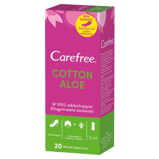 J&J CAREFREE 20KS ALOE