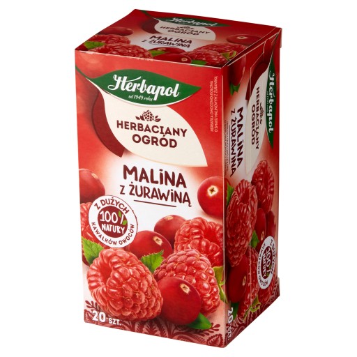 HERBAPOL Tea Garden Čaj Malina - Brusnica 20tb