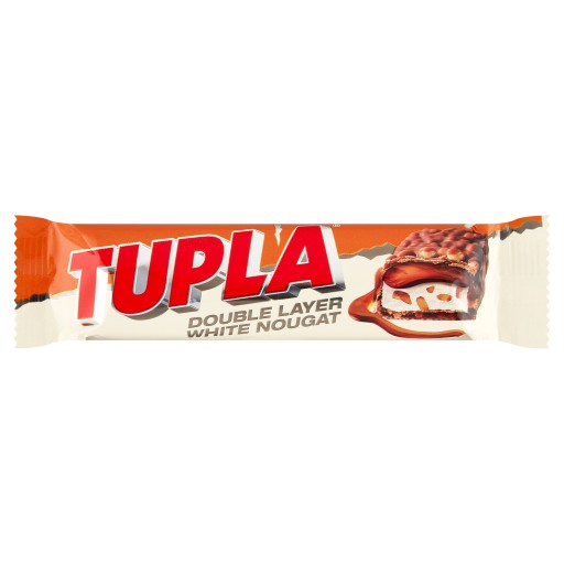 Tyčinka s nugátom a mandľami v bielej čokoláde Tupla 48g
