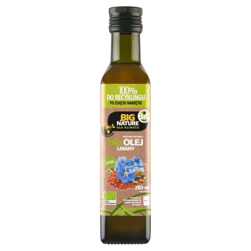 Big Nature ľanový olej 250 ml bio